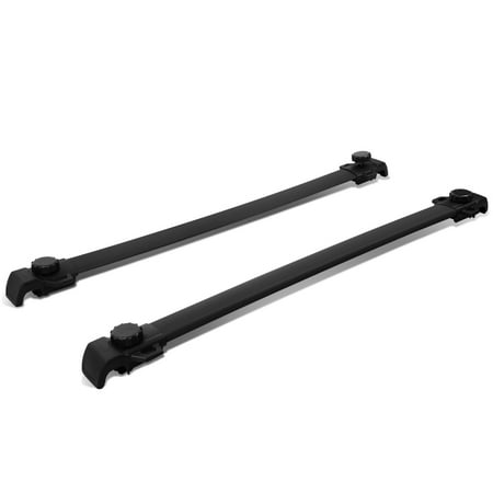 Fox Crossbar Pad - For 2009 to 2017 Dodge Journey Pair of Aluminum OE Style Roof Rack Top Crossbars (Black Coated) 10 11 12 13 14 15 16