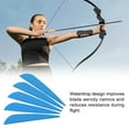 thumbnail image 3 of Arrows Vanes 4 Inch Plastic Feather Archery Fletching Arrow Fletch Wing with Water-Drop Cut, Blue, 50 Pack, 3 of 5