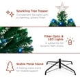 thumbnail image 5 of Best Choice Products 6ft Pre-Lit Fiber Optic Artificial Pine Christmas Tree w/ 230 Multicolored LED Lights, 8 Sequences, 5 of 7