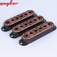 thumbnail image 2 of 3pcs Single Coil Guitar Pickup Copper Cover Pole Spacing 52mm Window Flower Surface Available In Three Colors 3pcs CR, 2 of 5