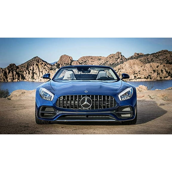 Iconic Arts Supercar Laminated 24x36 Poster: Mercedes AMG GT-C Roadster Luxury Car