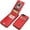 Red, variant on iPhone 7 Plus iPhone 8 Plus Case Wallet with Credit Card Holder, Premium Leather Magnetic Clasp Kickstand Heavy Duty Protective Cover for iPhone 7/8 Plus 5.5 Inch(Black)