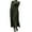 Army Green, variant on O-Neck Long Sleeve Lace Stitching Trim Pockets Fleece Lining Sweatshirt Dress Autumn Winter Solid Color Oversized Warm Pullover Maxi Dress Daily Clothing