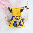thumbnail image 2 of Toddler Girls Fly Sleeve Casual Vest Tops And Floral Prints Shorts 2Pcs Outfits Kids Girl Summer Beach Clothes, 2 of 8