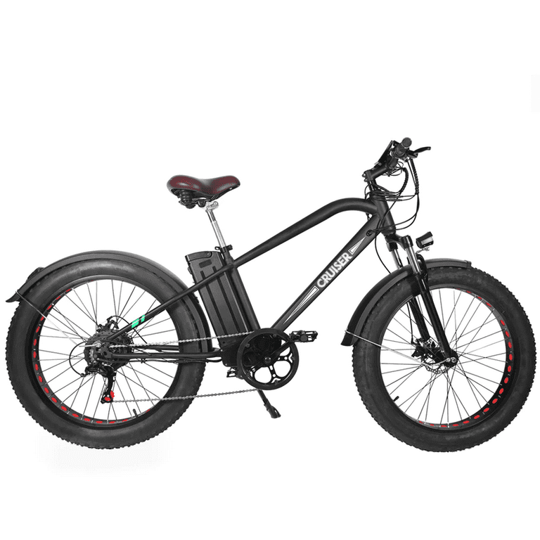 Nakto 26in Super Cruiser Adult Ebike with Fat Tires, 500W Nakto 26in Super Cruiser Adult Ebike with Fat Tires, 500W