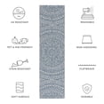 thumbnail image 6 of SAFAVIEH Courtyard Josiah Floral Medallion Indoor/Outdoor Runner Rug, Light Grey/Blue, 2'3" x 14', 6 of 10