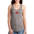 thumbnail image 1 of Heart Love  Slogan Racerback Tank Women -Image by Shutterstock, Female Small, 1 of 4