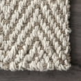 thumbnail image 4 of nuLOOM Vania Chevron Jute Area Rug, 4' x 6', Vania Off-white, 4 of 7