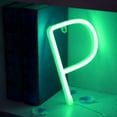 thumbnail image 2 of Letter Neon Lights, LED Neon Night Light Neon Lights Wall Decorative Night Light for Kids Bedroom Battery USB Operated Green, 2 of 7