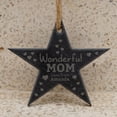 thumbnail image 2 of Darling Souvenir Custom Wonderful Mom Engraved Star Slate Hanging Christmas Tree Ornament With String Personalized Gift, 2 of 4