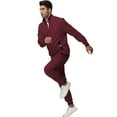 thumbnail image 6 of Weilanxin Men's Tracksuits Sweatsuits for Men Set Track Suits 2 Piece Casual Athletic Jogging Warm Up Full Zip Sweat Suits Wine Red 2XL, 6 of 9