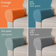 thumbnail image 5 of 2 uds fundas elásticas para reposabrazos de color verde pino, fundas antideslizantes de LICRA para sillón reclinable, Protector para reposabrazos de sofá, 5 of 5