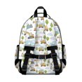thumbnail image 3 of Excavator and Mountain White Pattern Cute School Backpack Bag for School with Padded Back and Adjustable Shoulder Straps 15.25"x11.5"x5.25", 3 of 5