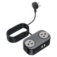 thumbnail image 1 of Nilvkv Travel Power Strip - 4 Outlets 3 USB Ports 4FT Wrapped Cord - Compact And Convenient, 1 of 6