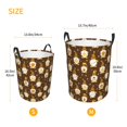 thumbnail image 4 of KLL Flowers And Gnomes Bees Waterproof Foldable Laundry Hamper Bucket with Handles for Storage Bin,Kids Room,Home Organizer (Medium ), 4 of 7