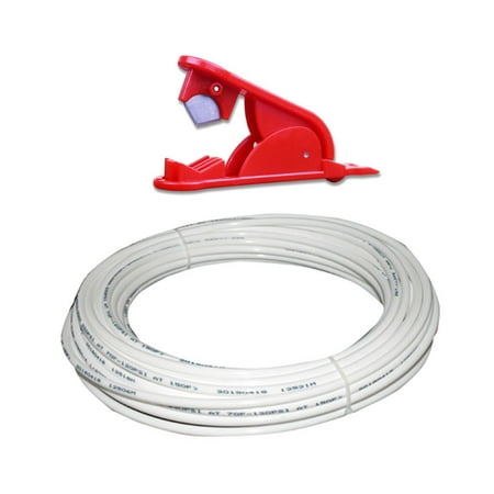 WINDLAND 1/4 White PE Pipe Flexible Tube Hose for RO Water Filter System Aquarium