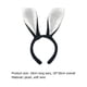thumbnail image 2 of Diademas para Cosplay con orejas de conejo de Pascua para mujeres y niñas (negro + blanco), 2 of 8
