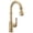 Champagne Bronze, variant on Delta Broderick: Single Handle Pull-Down Bar/Prep Faucet
