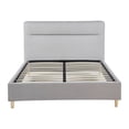 thumbnail image 1 of Ilios Innova | Cama Matrimonial Tapizada Moderna con Cabecera Acolchada, Base Resistente y Diseño Contemporáneo para Recámara, 1 of 9