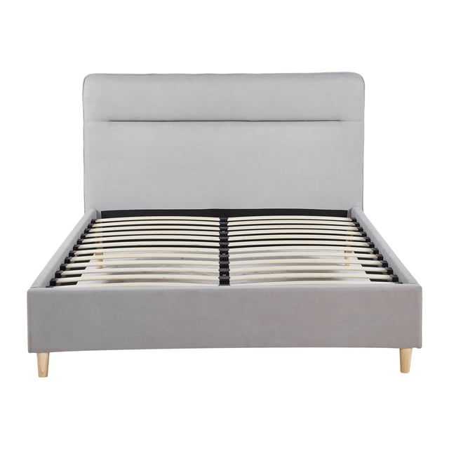 Ilios Innova | Cama Matrimonial Tapizada Moderna con Cabecera Acolchada, Base Resistente y Diseño Contemporáneo para Recámara