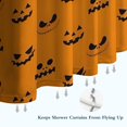 thumbnail image 6 of Halloween Pumpkin Face Silhouettes Shower Curtain 36"x72" ,Bathroom Decorative Shower Curtains Set with 12 Hooks,Modern Waterproof Washable Shower Curtain, 6 of 6