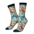 thumbnail image 1 of Fotbe Retro Seamless Flying Butterflies Calcetas Largas con Estampado para Hombre y Mujer – Calcetas de Compresión Transpirables y Elásticas, Viajar y Uso Diario Talla 5-11, 1 of 6