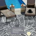 thumbnail image 5 of BERTHMEER 6'x9' Gray Leaf Outdoor Rugs on Sale Clearance Waterproof Patio Rugs Plastic Straw Rugs Camping Rugs, Porch,Deck Rugs, RV Rugs for outside, 5 of 7
