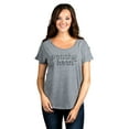 thumbnail image 2 of Peachy Keen Women's Fashion Slouchy Dolman T-Shirt Tee Heather Grey Small, 2 of 4