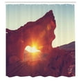 thumbnail image 3 of Ambesonne Nature Shower Curtain, Sunrise American Desert, 69"Wx70"L, Orange, 3 of 5