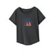thumbnail image 4 of Camiseta de manga corta para mujer, ropa de calle clásica de verano, para uso diario en vacaciones SG, 4 of 7