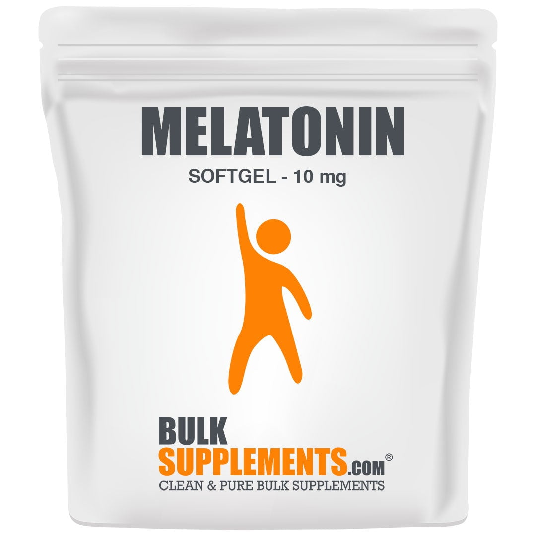 BulkSupplements.com Melatonin Softgels 10mg - Sleep Supplements (300 Softgels)