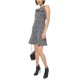 thumbnail image 1 of Vestido ajustado y acampanado Michael Kors para mujer Negro Extragrande Entallado y acampanado, 1 of 1