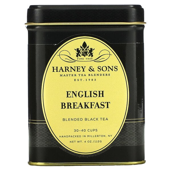 Harney & Sons, Black Tea, English Breakfast Blended, 4 oz
