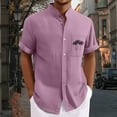 thumbnail image 2 of Yiaimeir Men'S Casual Loose Short Sleeved Printed Shirt With Fashionable Top，Size M-3XL, 2 of 4