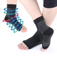 thumbnail image 3 of 1 Pair Copper Infused Compression Socks Ankle Support Pain Relief Socks, 3 of 5