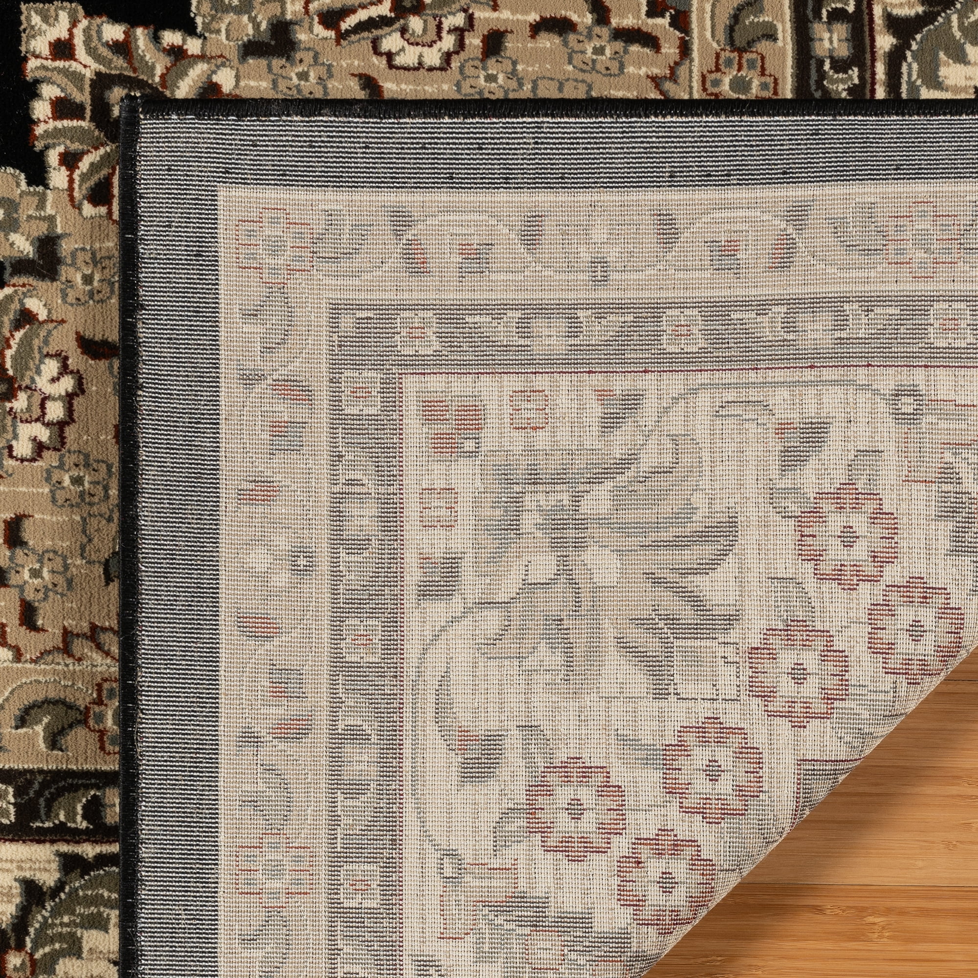 Gertmenian Majestic Ravina Traditional Oriental Black Indoor Area Rug, 8x10
