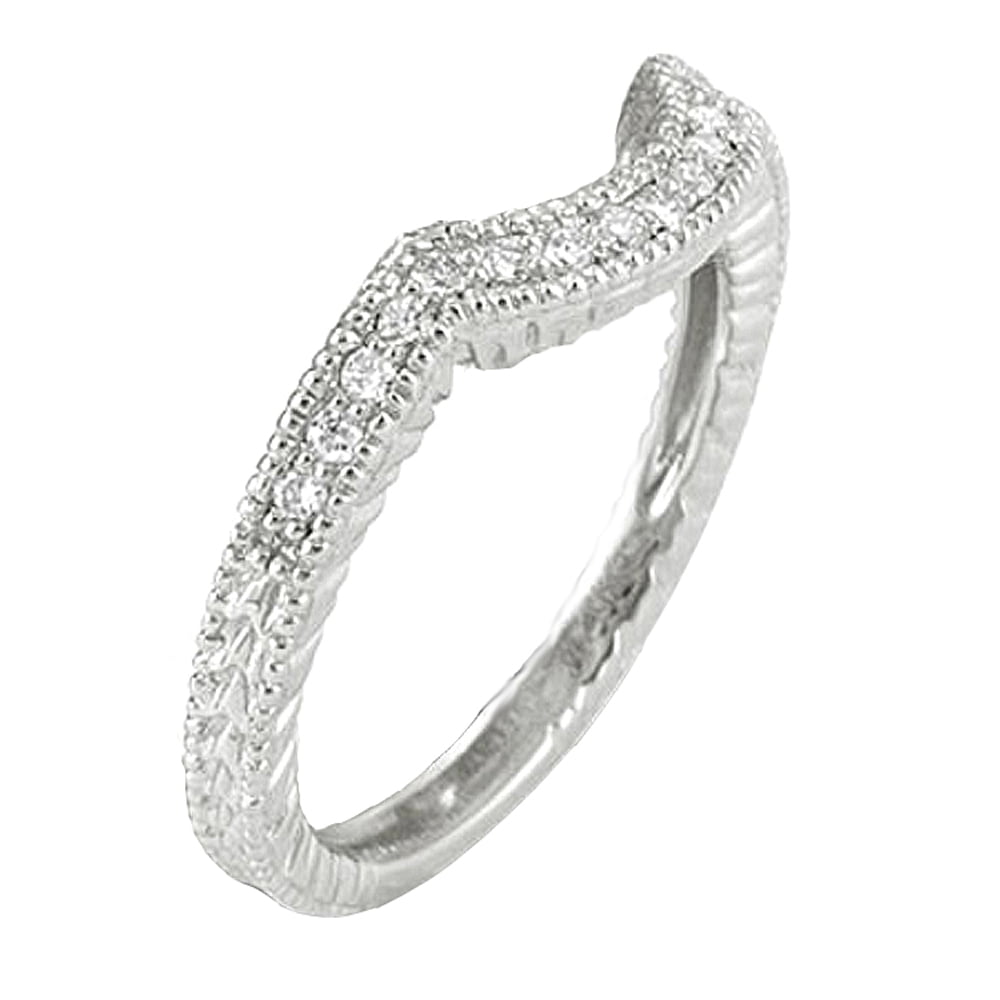 Dazzlingrock Collection 0.20 Carat 14k Round Red Diamond Ladies Bridal Anniversary Stackable Band 1/5 CT ctw White Gold Dazzlingrock Collection 0.20 Carat 14k Round Red Diamond Ladies Bridal Anniversary Stackable Band 1/5 CT ctw White Gold