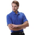 thumbnail image 1 of Monterey Club Men's Diagonal Emboss Texture Golf Polo Shirt #1207, 1 of 2