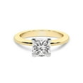 thumbnail image 3 of IGI Certified 1 Carat Princess Shape Lab Grown Diamond Engagement Ring | 14K Yellow Gold | Cordelia Knife Edge Solitaire Diamond Ring | FG-VS1-VS2 Quality Friendly Diamonds, 3 of 6