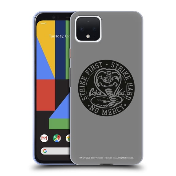 Head Case Designs Officially Licensed Cobra Kai Graphics Strike Logo 2 Soft Gel Case Compatible with Google Pixel 4