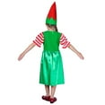 thumbnail image 5 of shqvo 2 Pack Christmas Trees Outfits Kids , Girls Christmas Dress Outfit Hat Short Sleeve Square NeckFestive Dress Outfit for Girls Santa Helper Xmas Holiday Dress Outfit, 5 of 5