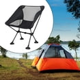 thumbnail image 4 of Silla Plegable Ligera, Sillas Lunares de Plegables Compactas, con Bolsa de Transporte Asiento de Camping para Césped, Pintura Negro DYNWAVEMX Asiento de luna plegable, 4 of 5