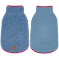 thumbnail image 1 of Chaqueta para perro cyeollo de forro polar sherpa reversible azul cálido XL, 1 of 7