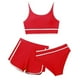 thumbnail image 1 of REDARER UPF50+ Kids Girls 3 Piece Bikini Set with Adjustable Shorts | Ruffle Trim Sport Bathing Suits for 5-12 Years | Beach & Pool Swimwear,Size 11-12 Years, 1 of 5