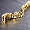 thumbnail image 3 of Bracelet Chaîne Mode Punk Hommes Joncs Ronds Mode Urbaine Bijoux (Or), 3 of 8