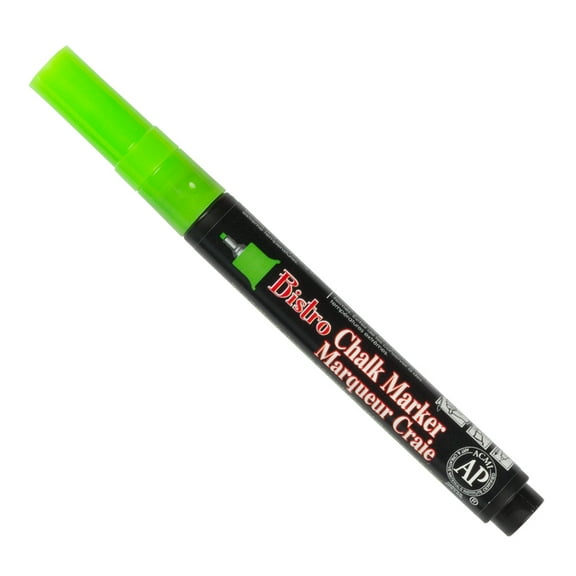 Marvy Uchida Extra Fine Point Chalk Markers, Lime Green, 2/Pack