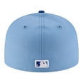 thumbnail image 4 of Men's New Era  White/Light Blue Kansas City Royals Authentic Collection On-Field 59FIFTY Fitted Hat, 4 of 5