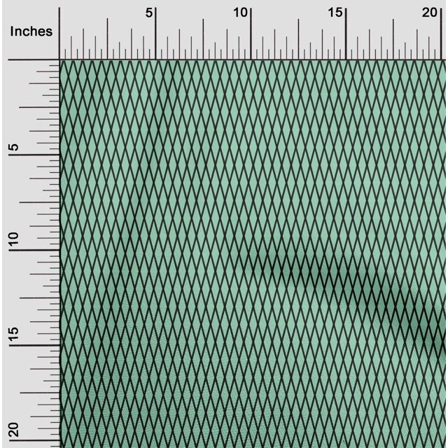 oneOone Cotton Poplin Mint Green Fabric Argyle Check Sewing Craft Projects Fabric Prints By Yard 56 Inch Wide