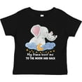 thumbnail image 3 of Inktastic My Nana Loves Me to the Moon and Back Elephant Family Boys or Girls Toddler T-Shirt, 3 of 5