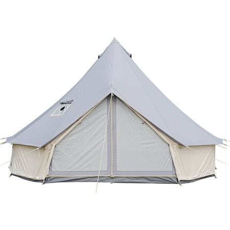 TREND TENTS INC 16ft Glamping Canvas Bell Tent - Waterproof Spacious with Stove Jack